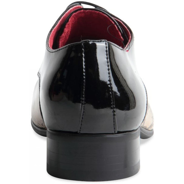 Italian Designer Snakeskin Pointed Leather Lined - Retelino (Beige & Black)
