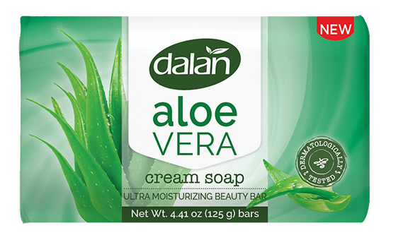 Aloe Vera Soap Bar. Ultra Moisturizing Cream Soap. (6x125g)