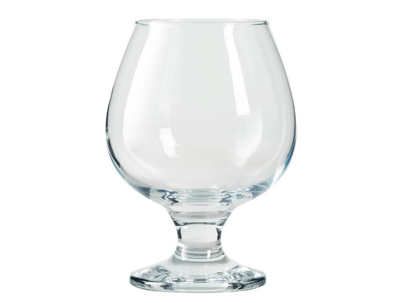 Brandy Cognac Liqueur Snifter Glasses. Small Brandy Glass. (Pack of 6) (390cc/ml)