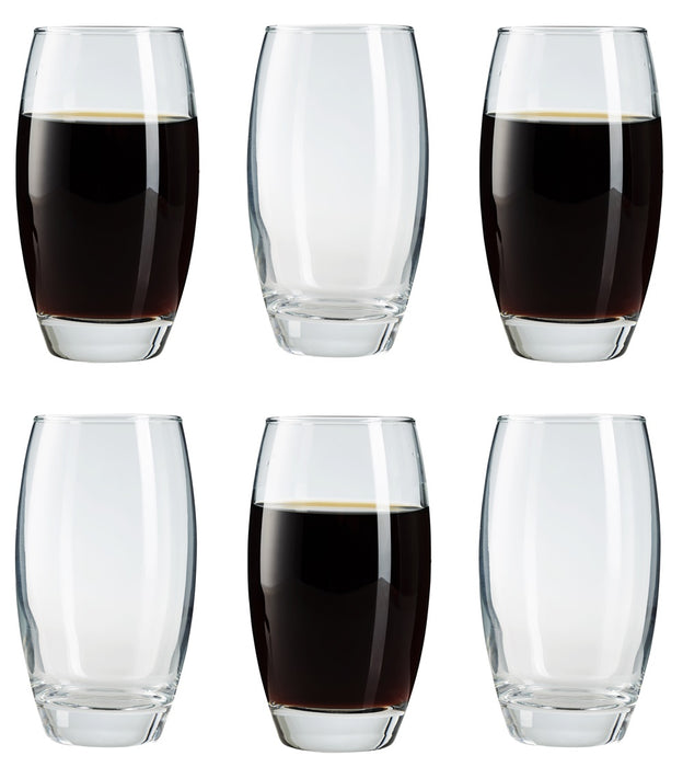 Highball Glasses. Cocktail Water Juice Drinking Glasses. (Pack of 6) (500 cc/ml)