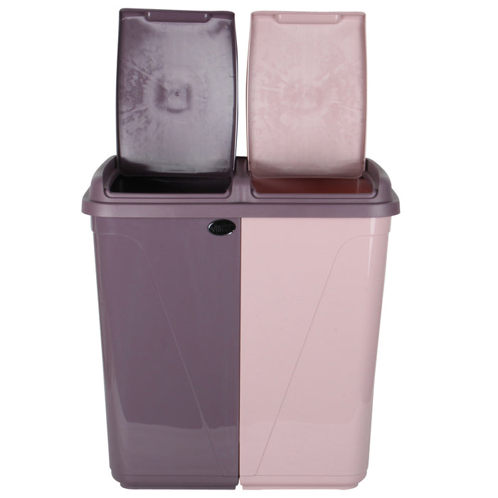 Dual Compartment Laundry / Waste Recycling Bin - 90L