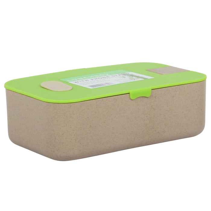 Lunch Box Set. Bamboo Reusable Lunch Box with Mug. (Green)