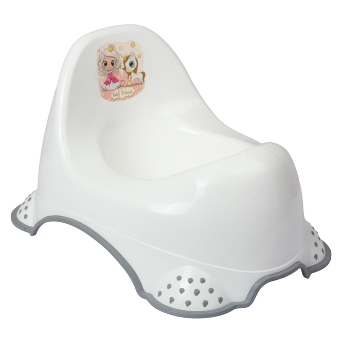 Baby Potty Trainer. Non-Slip Baby Toilet Training Seat. (White)