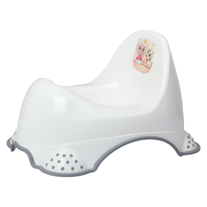 Baby Potty Trainer. Non-Slip Baby Toilet Training Seat. (White)