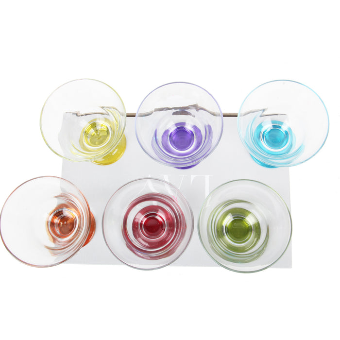 Coloured Base  Ice Cream Glasses Bowls