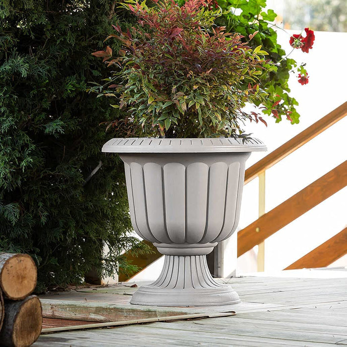 Plastic Flower Plant Pot Holder Stand. Decorative Garden URN Planter. (3 Sizes)