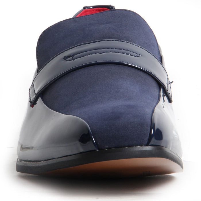 Padded Insole Smart Faux Suede Shoes - Monzese (Navy)