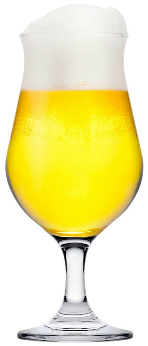 Stemmed Beer Glasses Set. Tulip Beer Glass. Cocktail Glasses. (Pack of 6)(405ml)
