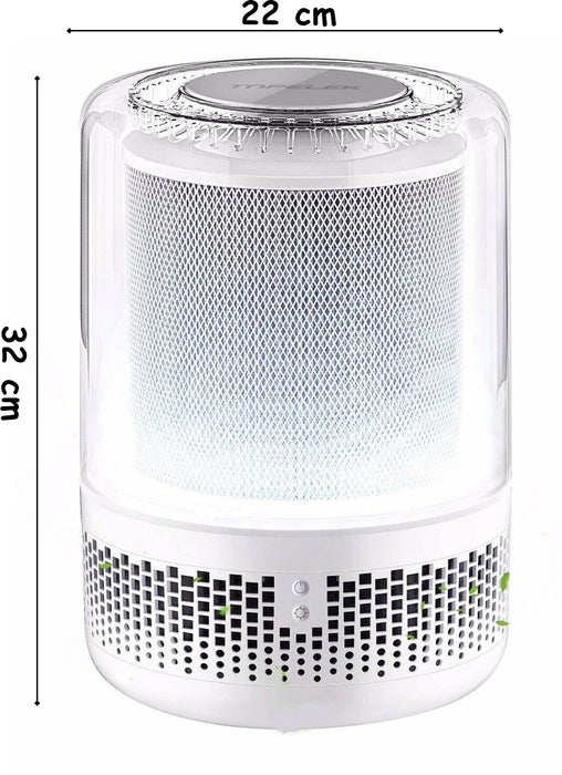 Air Purifier Air Cleaner. True HEPA and Active Carbon Filters. Room Purifier.