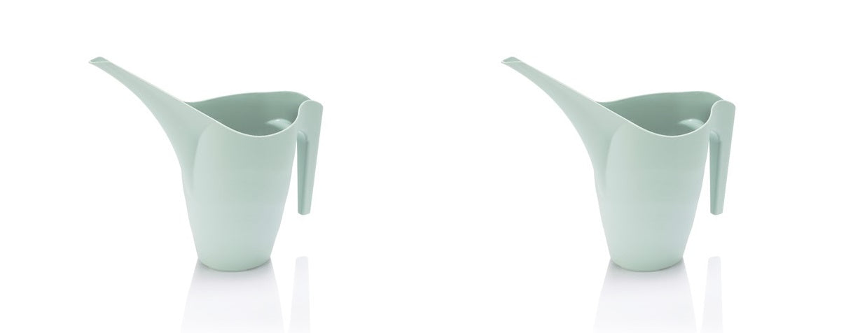 Plastic Watering Can. Ergonomic In / Outdoor Flower Watering Pot. (Pack of 2) (1L / 2L).