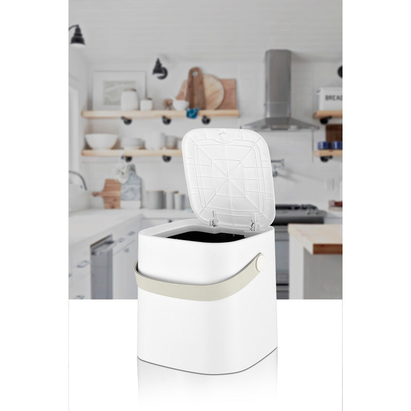 4 Liter Touch Top Dustbin. Removable Bucket. Soft Handle.