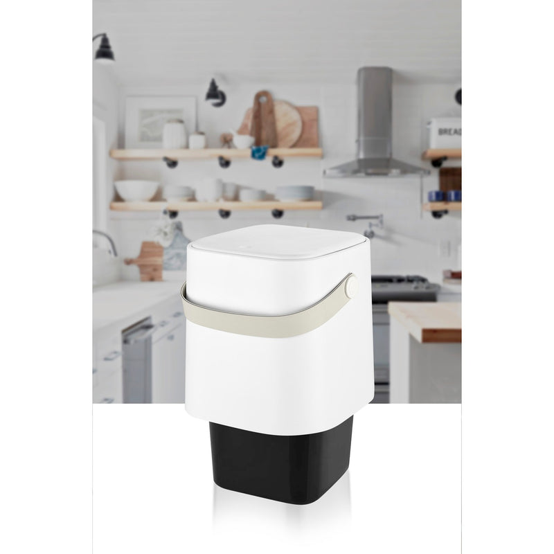 4 Liter Touch Top Dustbin. Removable Bucket. Soft Handle.