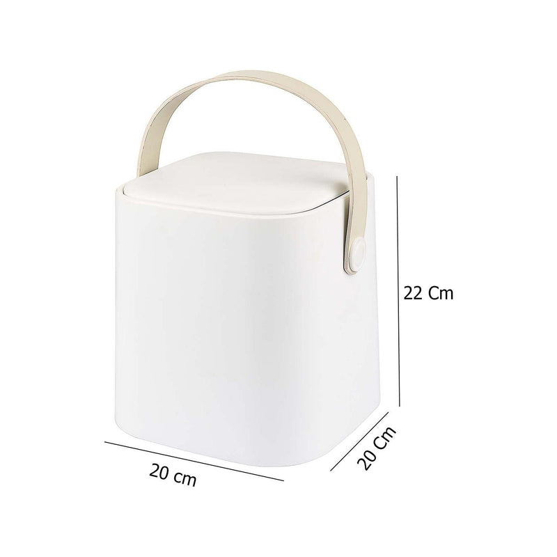 4 Liter Touch Top Dustbin. Removable Bucket. Soft Handle.