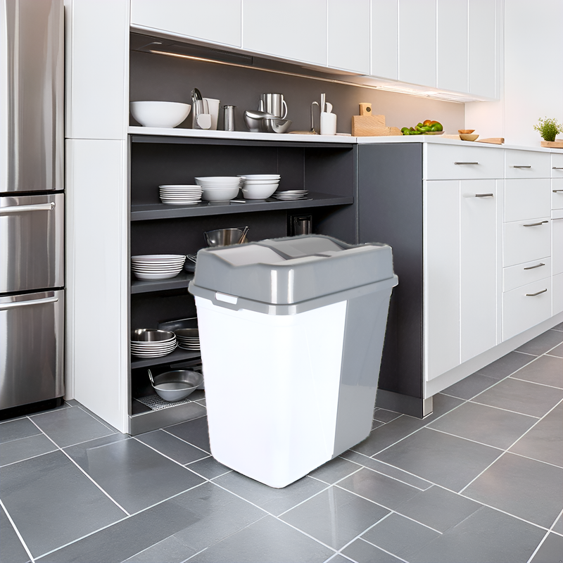 Dual Compartment Rubbish Waste Bin - 100L