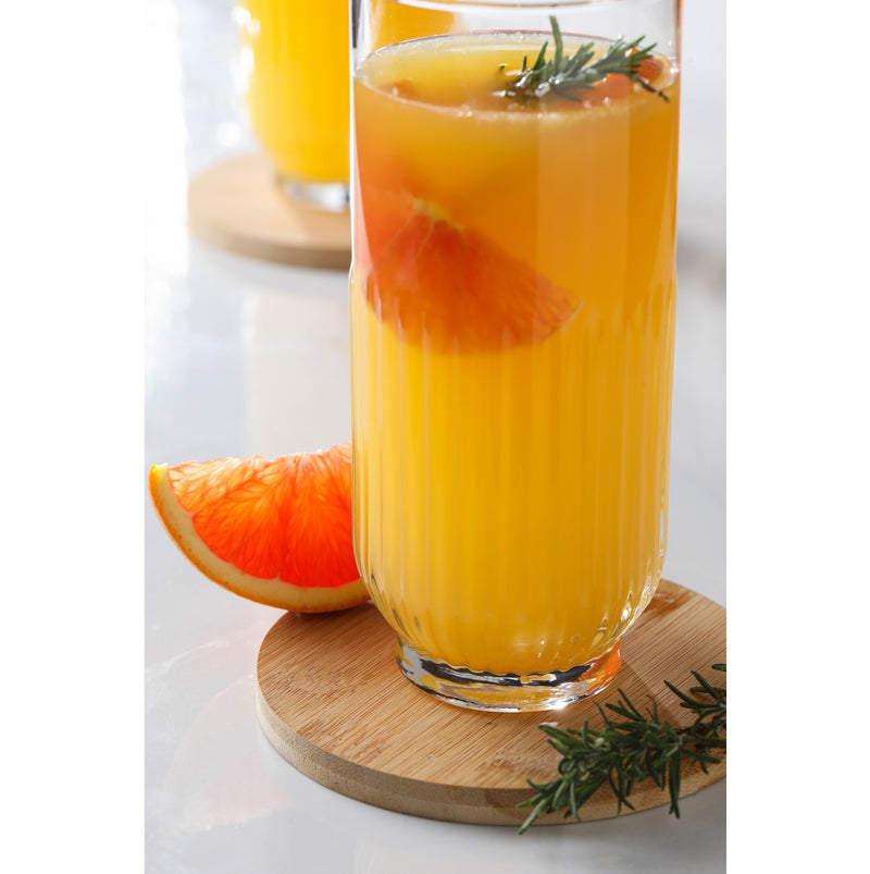 Elevate Your Drink Presentation with Hi Ball Patterned Cocktail Glasses - Set of 6!