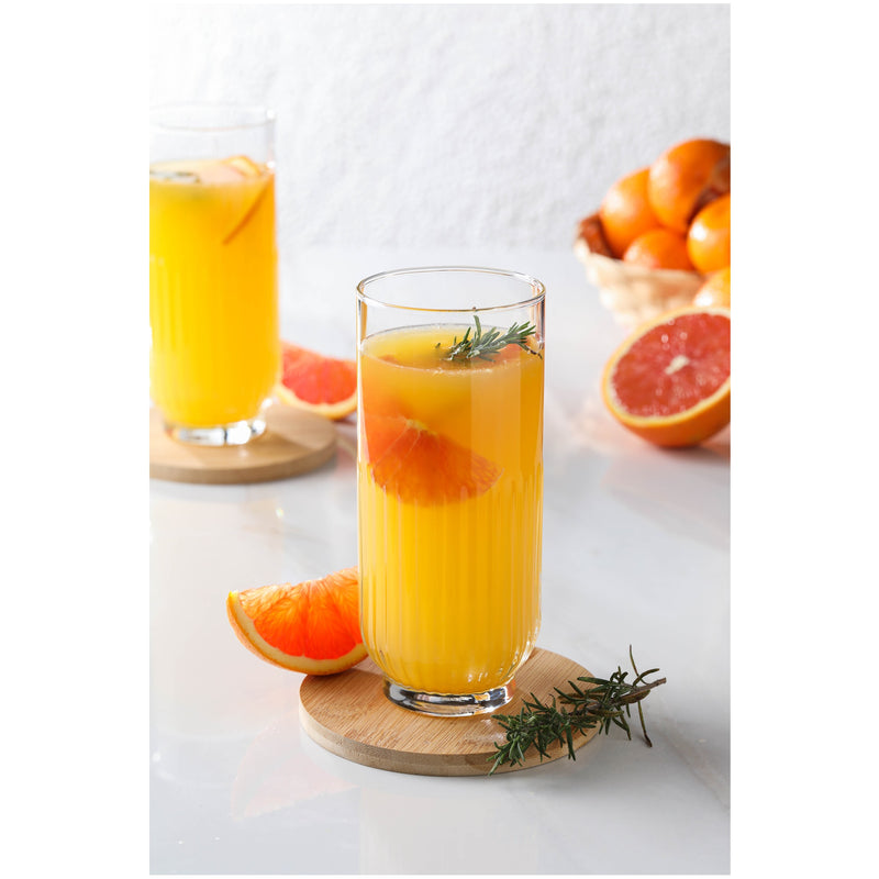 Elevate Your Drink Presentation with Hi Ball Patterned Cocktail Glasses - Set of 6!