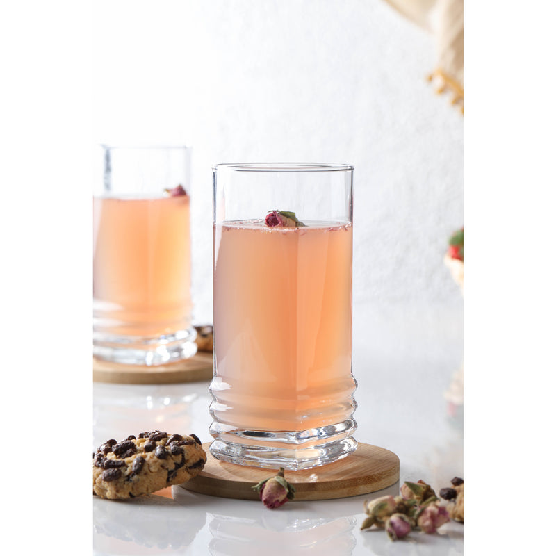 Highball Drinking Glasses. Water Cocktail Glass Set. (Pack of 6) (335 ml)