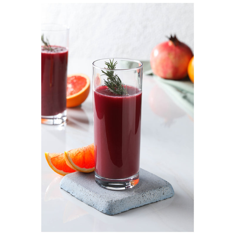 Hiball Clear Glasses. Tall Drinking Water / Juice Glass. ( Set of 6 ) 360 ml.