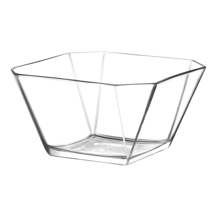 Glasshop Large 1900ml Square Glass Serving Bowl. Durable & Clear Design Bowl.