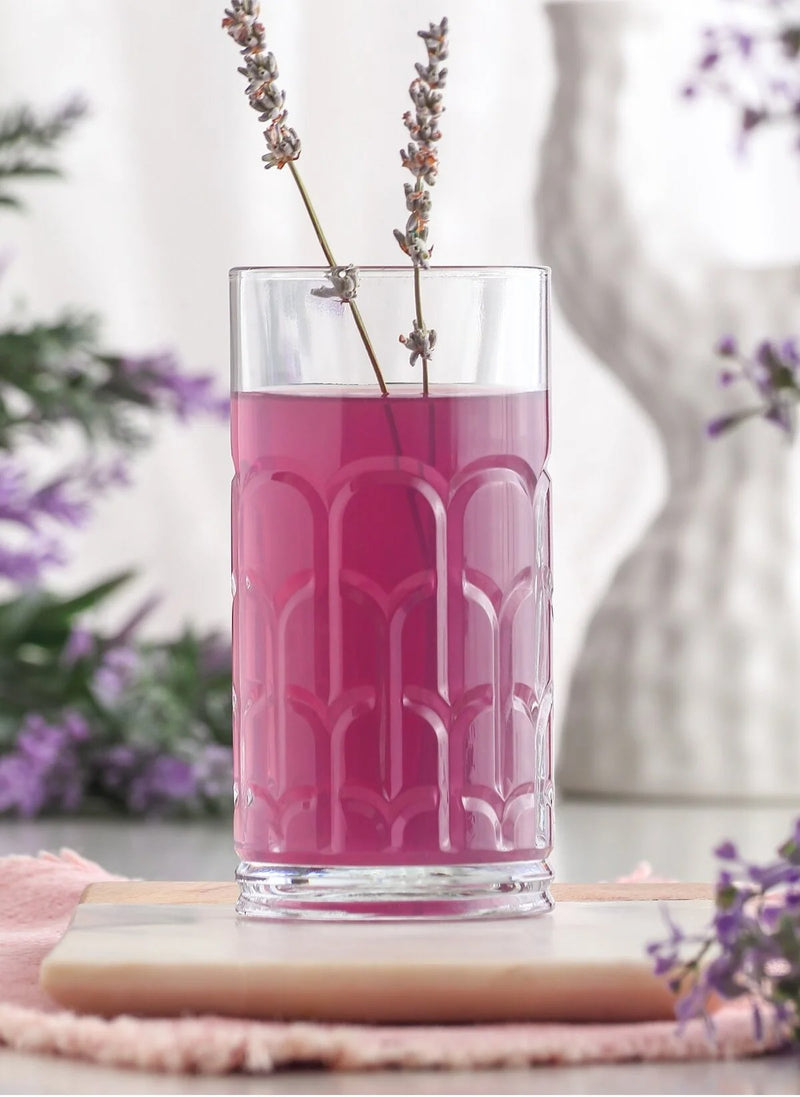 Glasshop 6-Pack Highball Glasses. 390ml Tall Cocktail Glass Set. Dishwasher Safe.