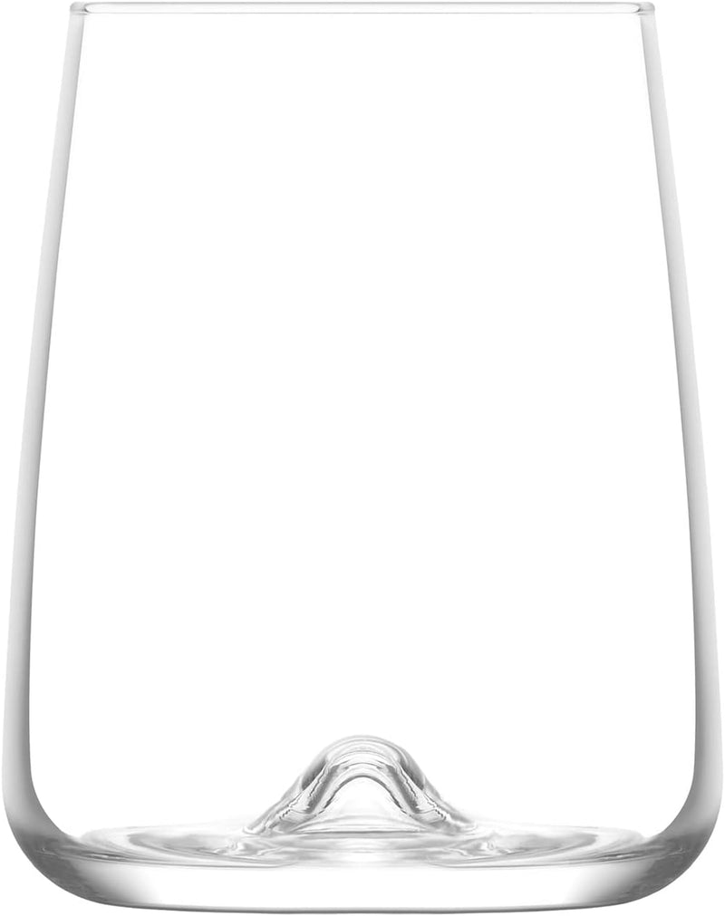 Glasshop 6-Pack Tumbler Glasses. 590ml Stemless Wine Glass Set. Gin&Tonic Glass.