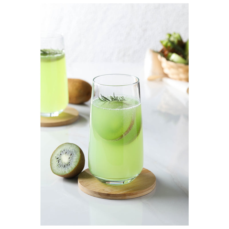 Hiball Clear Glasses. Tall Drinking Water / Juice Glass. (Set of 6) 480 ml.