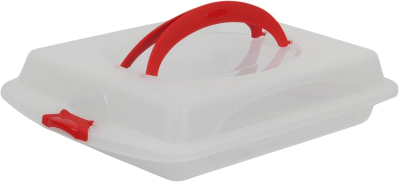 Jolie Max Rectangular Cake Carrier. Plastic Food Storage Box.