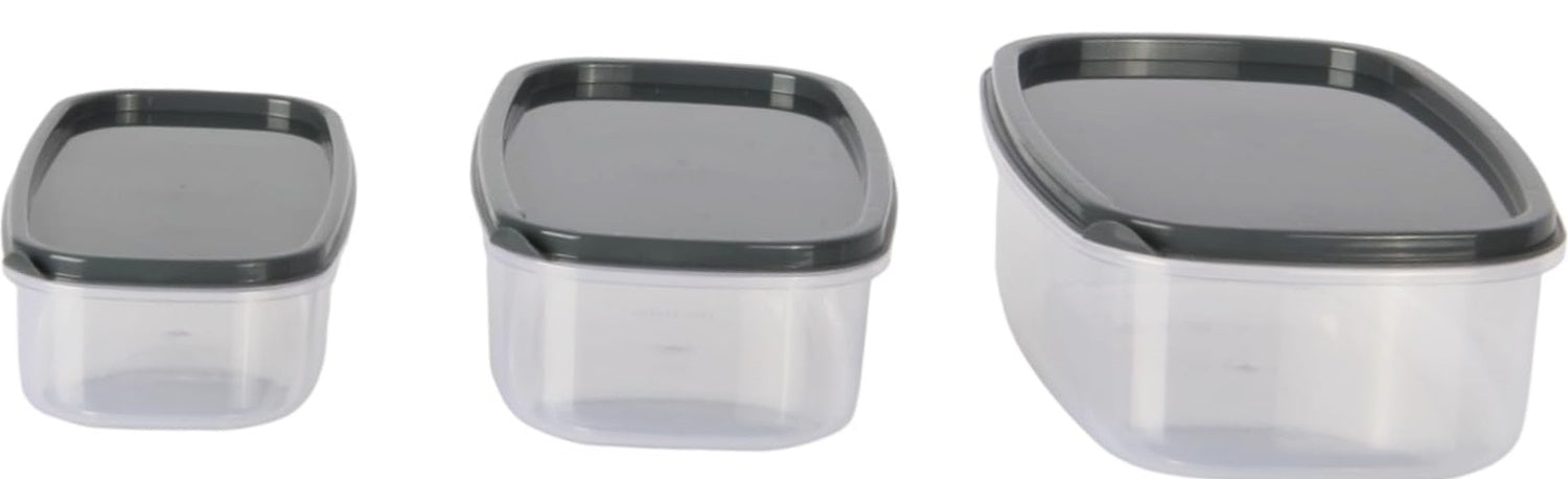 3pcs Small Food Storage Container Set. Mini Storage Pots with Lids. BPA Free.