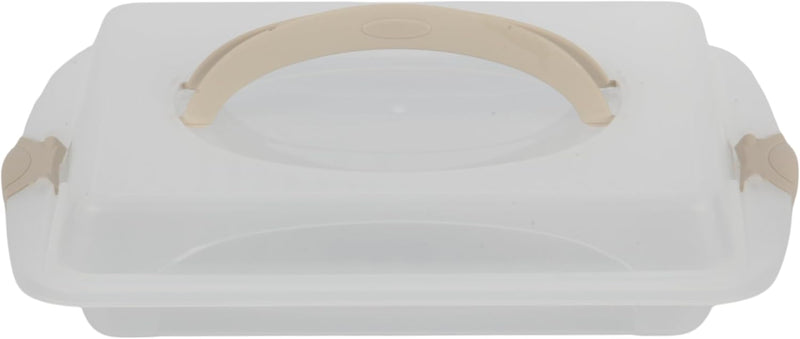 Jolie Max Rectangular Cake Carrier. Plastic Food Storage Box.