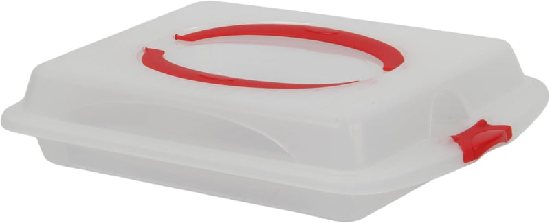 Jolie Max Rectangular Cake Carrier. Plastic Food Storage Box.