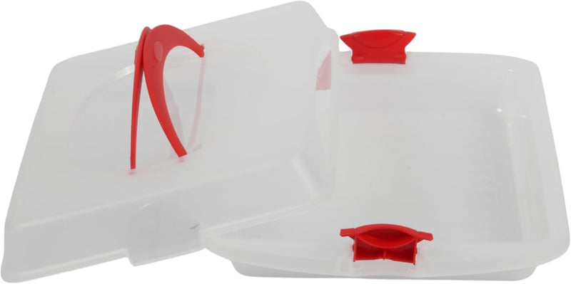 Jolie Max Rectangular Cake Carrier. Plastic Food Storage Box.