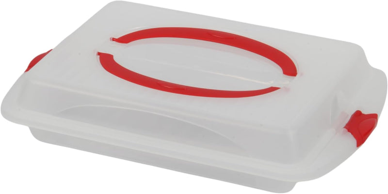 Jolie Max Rectangular Cake Carrier. Plastic Food Storage Box.