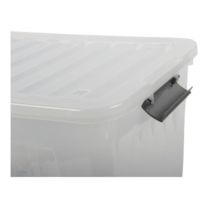 72L Storage Boxes with Wheels. Storage Containers. Stackable & Nestable Design.