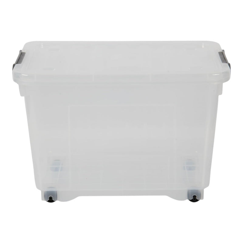 16L Storage Boxes with Wheels. Storage Containers. Stackable & Nestable Design.
