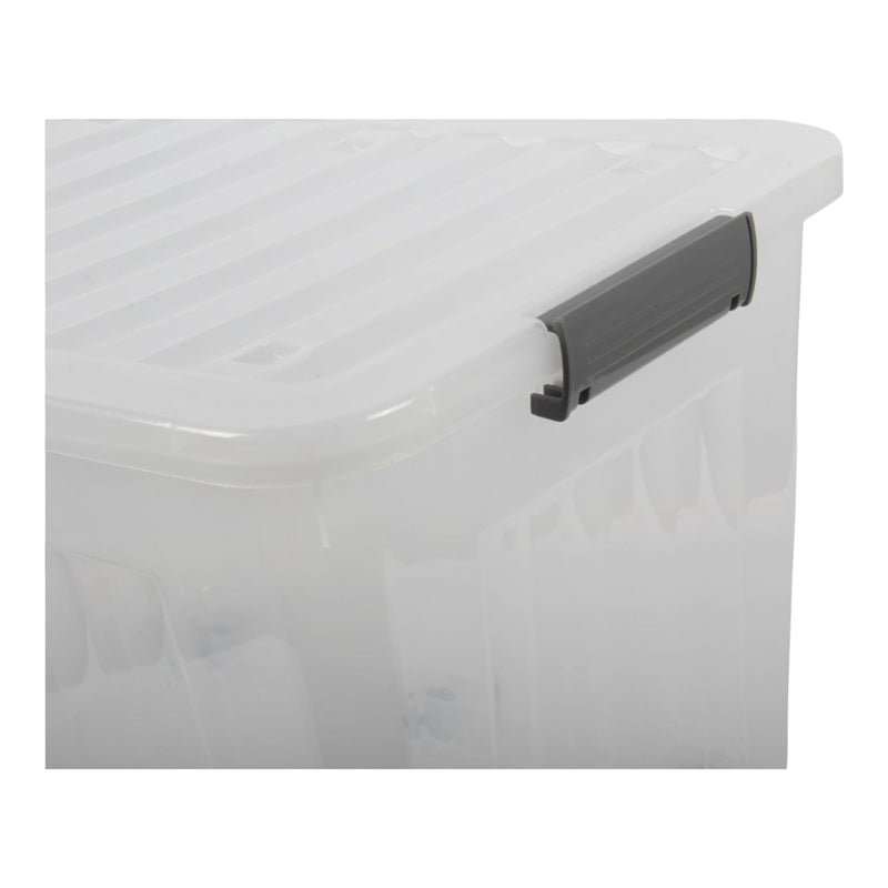 72L Storage Boxes with Wheels. Storage Containers. Stackable & Nestable Design.