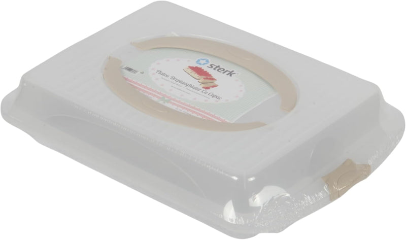 Jolie Max Rectangular Cake Carrier. Plastic Food Storage Box.