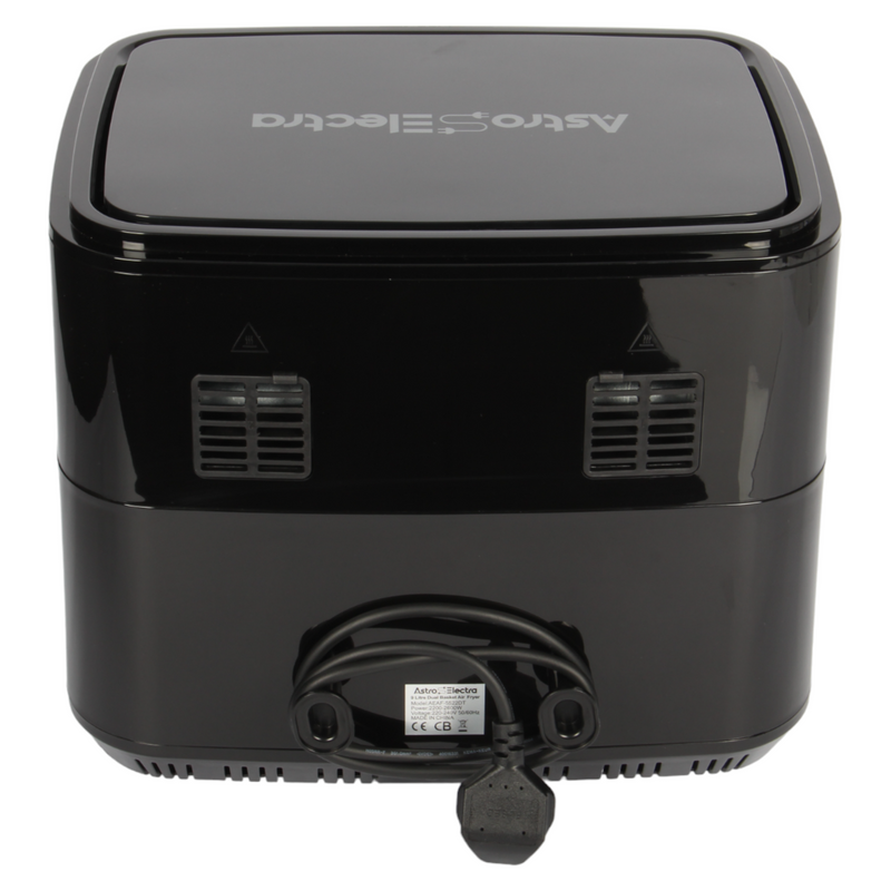 Astro Electra Large 9L Double Air Fryer. 2x4.5L Dual Drawers. Match Cooking Function. 10-in-1. 2600W.