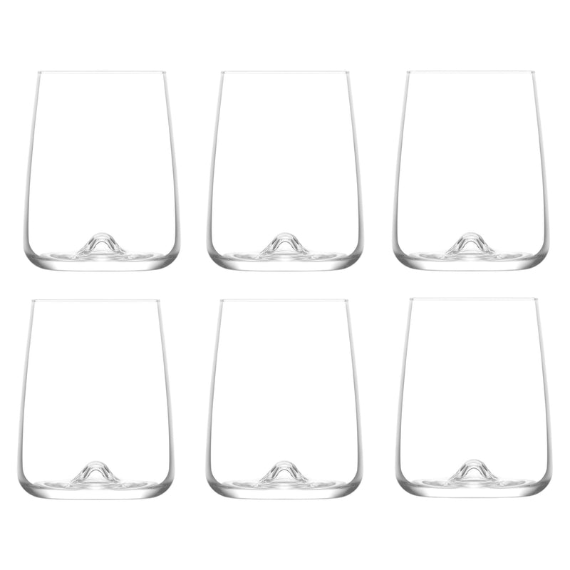 Glasshop 6-Pack Tumbler Glasses. 590ml Stemless Wine Glass Set. Gin&Tonic Glass.