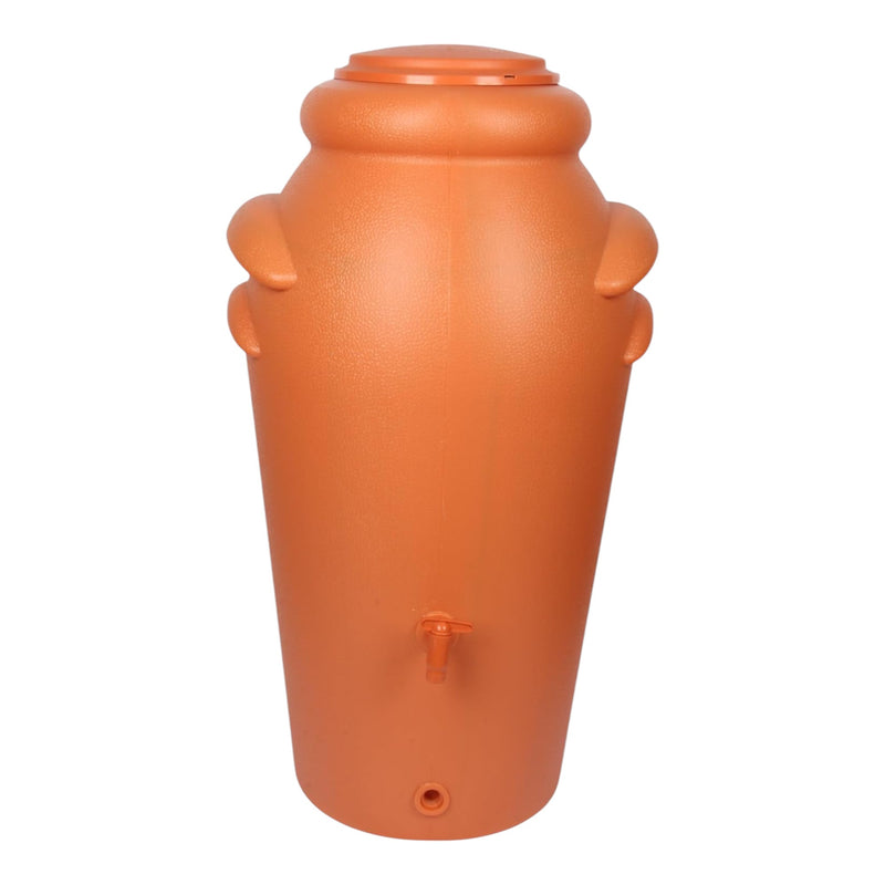 Jolie Max 200L Decorative Rain Water Butt. Amphora Style Water Collector with Tap & Flower Pot. Durable Garden Water Tank – 60 x 50 x 110 cm