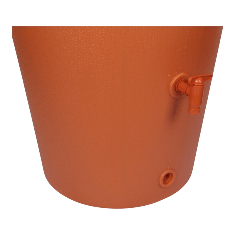 Jolie Max 200L Decorative Rain Water Butt. Amphora Style Water Collector with Tap & Flower Pot. Durable Garden Water Tank – 60 x 50 x 110 cm