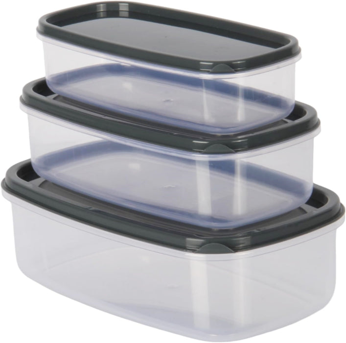 3pcs Small Food Storage Container Set. Mini Storage Pots with Lids. BPA Free.