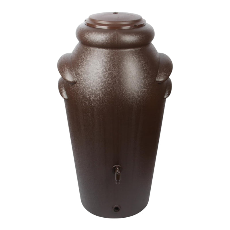 Jolie Max 200L Decorative Rain Water Butt. Amphora Style Water Collector with Tap & Flower Pot. Durable Garden Water Tank – 60 x 50 x 110 cm