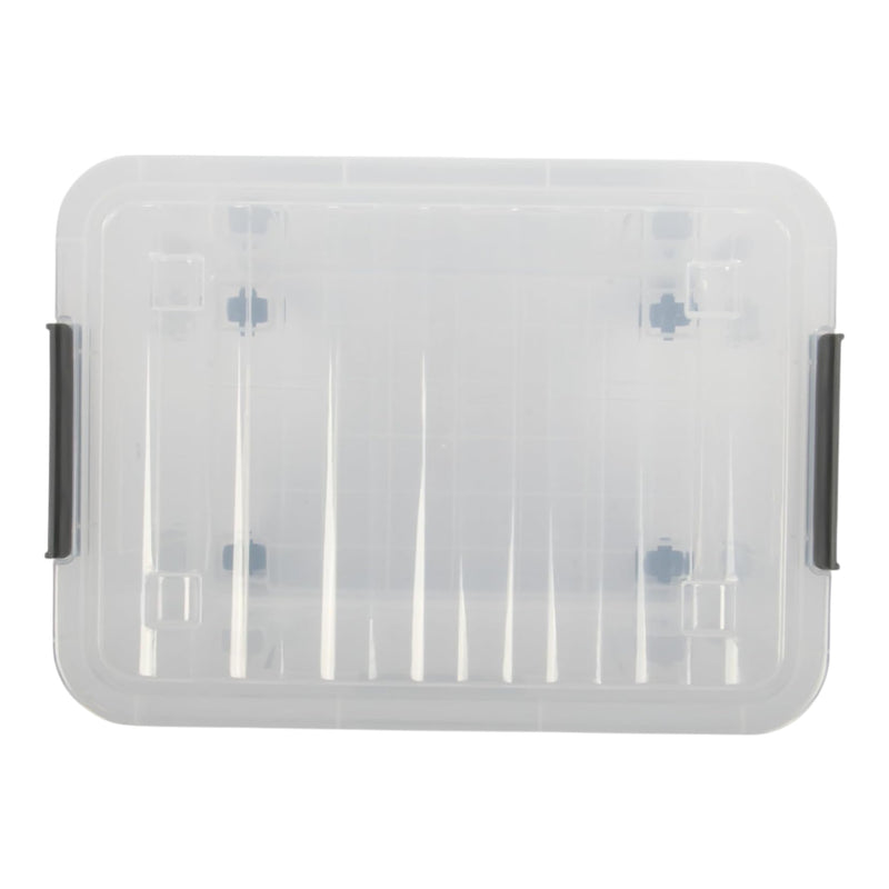 16L Storage Boxes with Wheels. Storage Containers. Stackable & Nestable Design.