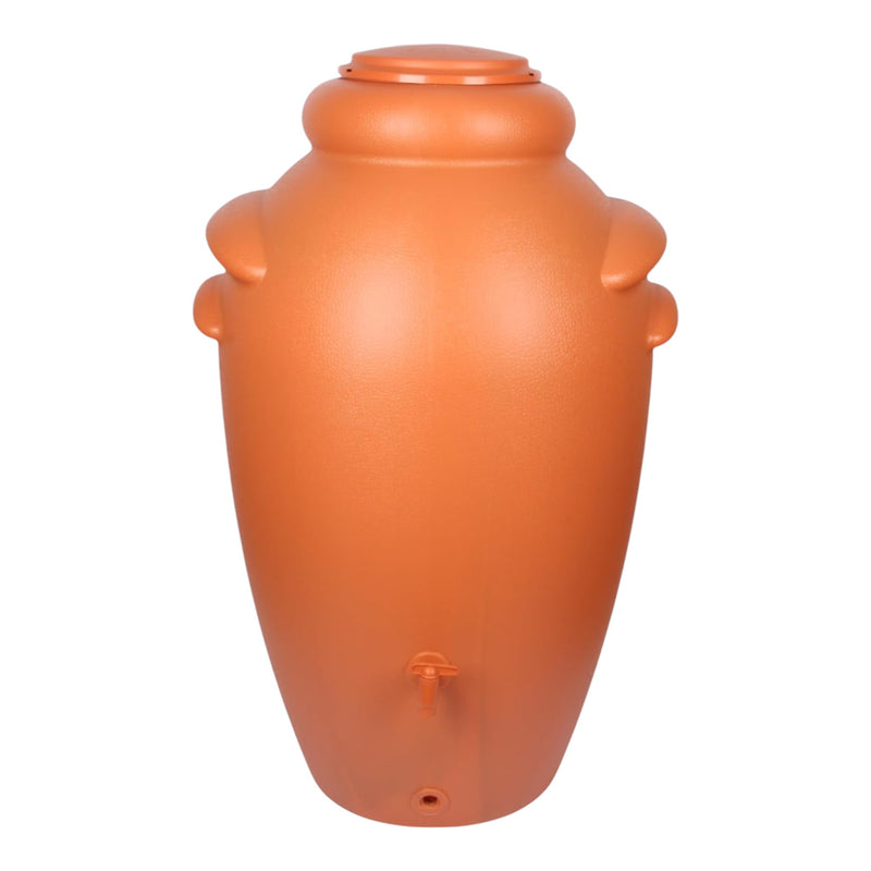 Jolie Max 350L Decorative Rain Water Butt. Amphora Style Water Collector with Tap & Flower Pot. Durable Garden Water Tank – 80 x 70 x 120 cm