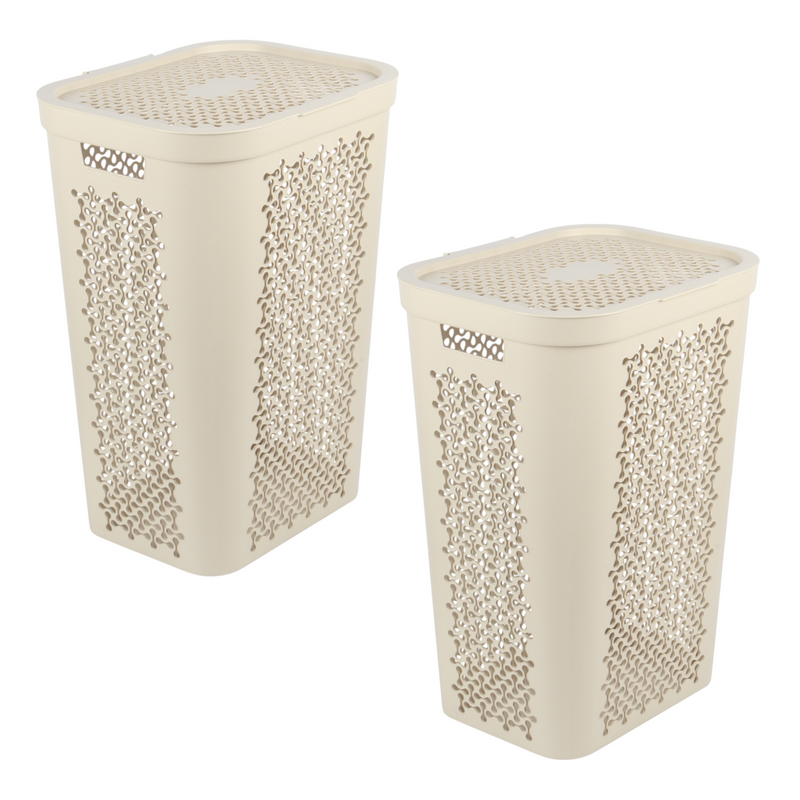 60L Large Plastic Laundry Basket — CRE60L | Family-Sized Washing Hamper | Laundry Baskets — All In One London