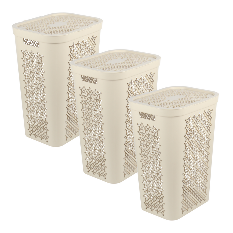60L Large Plastic Laundry Basket — CRE60L | Family-Sized Washing Hamper | All In One London