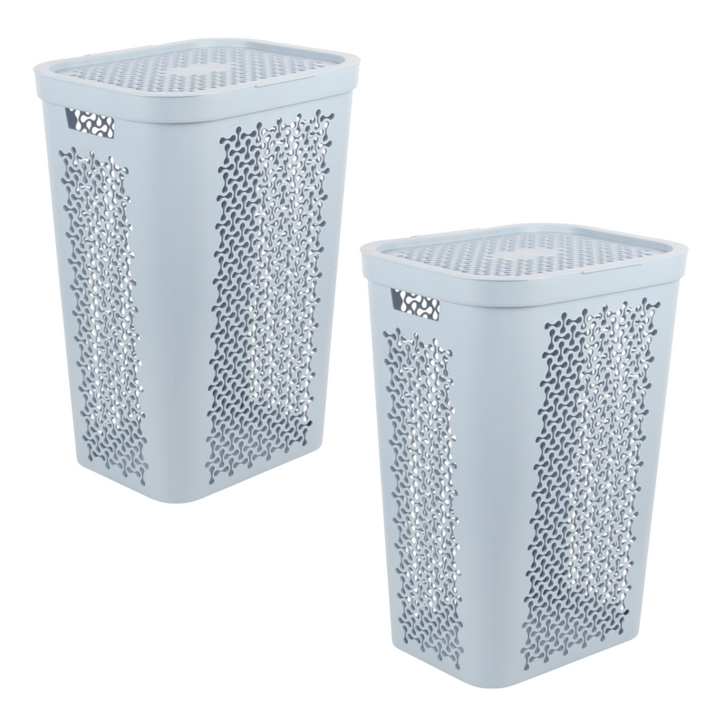60L Large Plastic Laundry Basket — CRE60L | Family-Sized Washing Hamper | Laundry Baskets — All In One London