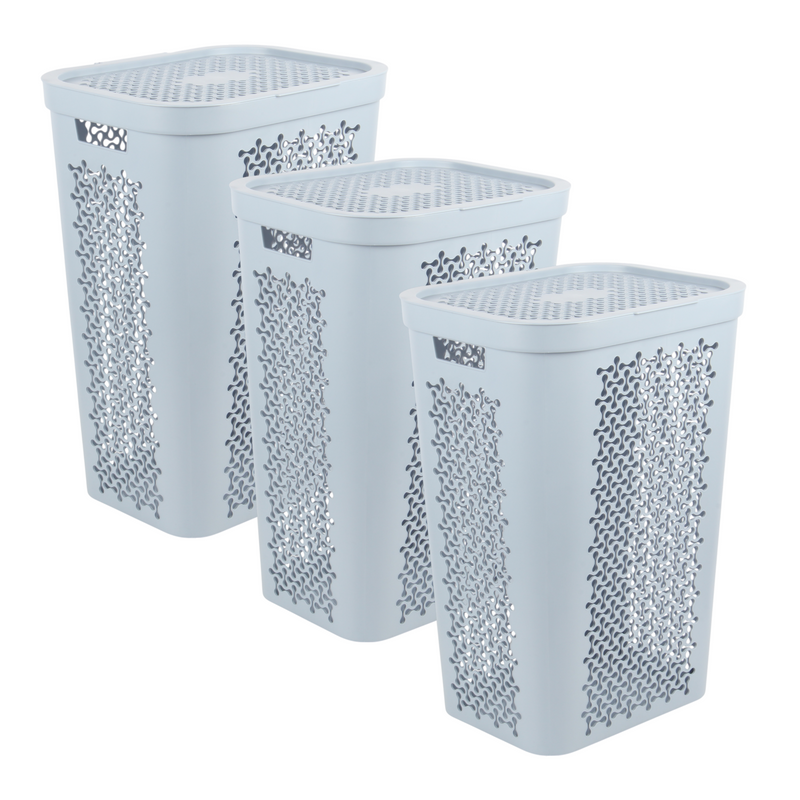 60L Large Plastic Laundry Basket — CRE60L | Family-Sized Washing Hamper | Laundry Baskets — All In One London