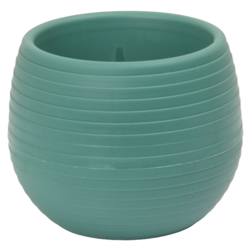 Mini Round Flower Pot. Succulent, Cactus Flower Planter. Desktop Pot. (Green)