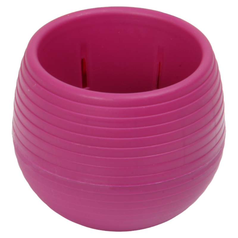 Mini Round Flower Pot. Succulent, Cactus Flower Planter. Desktop Pot. (Fuchsia)